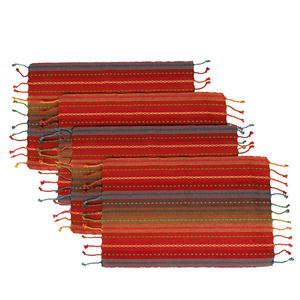 100% Cotton Rib <b>Table</b> Placemat Luxury Modern Square Linen Home Kitchen Outdoor Square Woven Solid Wedding <b>Christmas</b> Commercial - Product Image 3