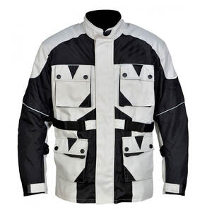 Vestes de course de moto en cuir pour hommes sur mesure, veste de motocross sportive avec fermeture éclair, coupe-vent, équipement de motocross de rue - Product Image 2