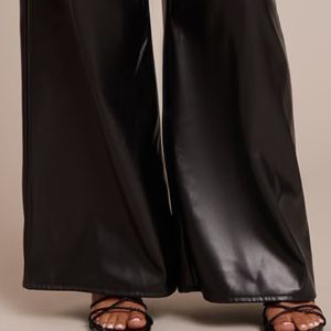 Leggings Casuales de Mujer, Cuero Genuino, Transpirables, Ecológicos, Satinados, Corte Regular, Cintura Elástica, Estilo Urbano de Alta Calidad - Product Image 4