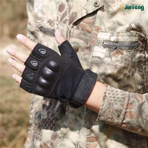 Taktik eldiven taktik sert Knuckle bisiklet motosiklet sürme Anti-Cut eldiven yarım parmak spor savaş eldiven - Product Image 2