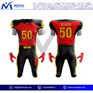 ชุดเครื่องแบบอเมริกันฟุตบอลของผู้ชายชุดเสื้อเจอร์ซีย์และกางเกงใส่เล่นเกมแห้งเร็วใส่กลับด้านได้ออกแบบได้ตามต้องการสำหรับทีมสโมสรมืออาชีพ - Product Image 2