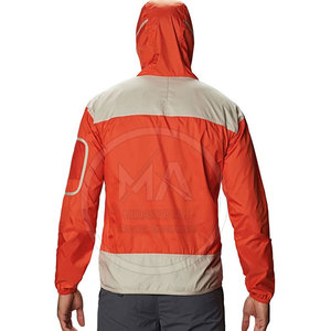 High Quality <b>Canvas</b> <b>Men's</b> Windbreaker <b>Jacket</b> with Hooded Collar Breathable & Quick Dry - Product Image 2