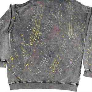 Sudaderas con capucha desgastadas lavado ácido para Hombre | Sudaderas con capucha para hombre con logotipo personalizado de gran tamaño | Moda informal al por mayor - Product Image 3