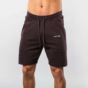 Short en molleton de coton spandex personnalisé Short de gymnastique pour hommes Short de rue avec fermetures éclair - Product Image 5