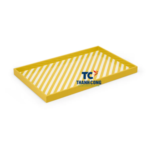 PLATEAU LAQUE haute brillance fait à la main par des artisans qualifiés au Vietnam avec des conceptions de plateaux décoratifs uniques en laque vietnamienne - Product Image 3