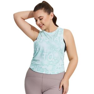 High Quality Low Moq Women Tank <b>Top</b> Slim Fit Fitness Wear Women Gym Tank <b>Top</b> In Plus Size - Product Image 1