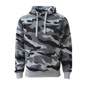 Vêtement d'extérieur en polaire chaud d'hiver, motif camouflage, confortable, élégant, tendance streetwear, tissu doux, design décontracté, uni, teinture unie, 100% coton - Product Image 5