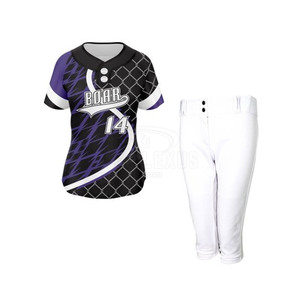Uniforme de softball à séchage rapide de haute qualité uniforme de softball respirant uniforme de softball confortable - Product Image 6