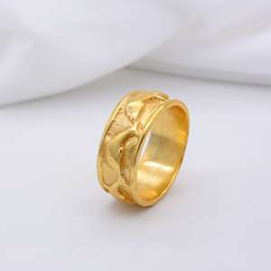 Handmade Gold-Plated Brass Jewelry <b>Ring</b> with Pink Gemstone Fish & <b>Open</b> Design Waterproof Cutey Engagement <b>Ring</b> Birthday Gifts - Product Image 6