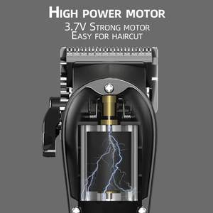 Tondeuses à cheveux professionnelles sans fil/avec fil pour la coupe et l'entretien des cheveux, tondeuse à barbe rechargeable avec source d'alimentation par batterie - Product Image 6