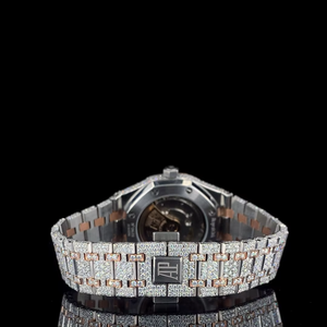 Montre en verre de luxe pour homme, style hip-hop, grand cadran, personnalisable, en acier inoxydable, avec moissanite, pour les occasions spéciales - Product Image 4