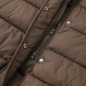 <strong>Ladies</strong> <strong>Black</strong> Hooded Puffer Vest Sleeveless Long Quilted Winter Outerwear Jacket for Modern Casual Wear - Product Image 5