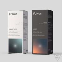Caja de presentación de ventana impresa personalizada con logotipo para galletas Chocolate semilla de lino Nootropic Premium Mailer embalaje de papel único