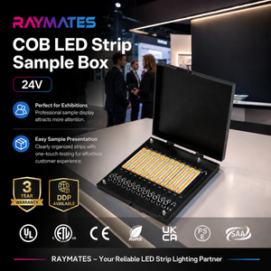 Nieuwe op maat gemaakte COB LED-lamp sample box 12/24V DC displaykast mini COB LED-strip voor beurzen, retail en renovatie - Product Image 1