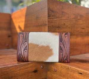 ใหม่สไตล์ตะวันตกผมบนซ่อนที่มีสีสันมือเครื่องมือหนังคลัทช์ผู้หญิงออกแบบกระเป๋าร้อนขายเครื่องมือหนังที่ไม่ซ้ํากันกระเป๋าสตางค์ - Product Image 3