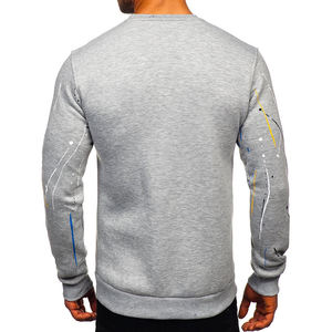Logo personnalisé hommes fermeture éclair sweat veste vêtements de sport décontractés chauds avec poches pour l'automne et l'hiver - Product Image 2
