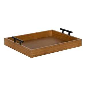 Gran oferta, bandeja de servicio de madera de acacia de alta calidad con asas, bandeja decorativa de madera elegante para catering y entretenimiento - Product Image 1