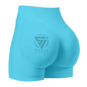 Shorts de cyclisme d'été respirants et écologiques avec logo personnalisé, taille élastique, grandes tailles, meilleurs ensembles de shorts de sport pour filles - Product Image 2