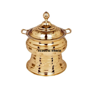 Meilleur plat de chauffe-plats en laiton de qualité supérieure fait à la main plat de nourriture classique élégant nouveauté vente chaude réchauffeur de nourriture en métal - Product Image 1