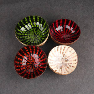 แม่ของมุกราคาถูกตกแต่งเพ้อฝันธรรมชาติทำด้วยมือเคลือบกะลามะพร้าวชามจากแบรนด์เวียดนาม - Product Image 3