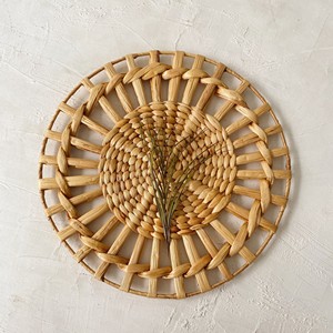 Sous-plats en fibre écologique pour mariage, accessoires de décoration de table, tapis de table tissés en jacinthe d'eau - Product Image 6