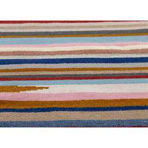 Indusbar Blue Flat Weaves Wool <b>Rugs</b> Handmade Striped Abstract Rectangle Jute <b>Rugs</b> for Home for Hallway Room <b>Bedside</b>-Model - Product Image 3