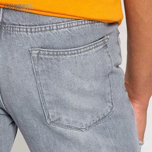 กางเกงยีนส์ผู้ชายปี 2025 บริการรับผลิตแบบ OEM พร้อมโลโก้สั่งทำ ผ้าฝ้ายคุณภาพสูง แห้งเร็ว แฟชั่นลำลองสำหรับฤดูใบไม้ผลิและฤดูใบไม้ร่วง - Product Image 6