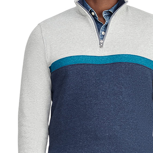 Haute qualité tricoté à la main hommes hiver respirant en plein air décontracté coupe décontractée quart Zip pull pull - Product Image 6