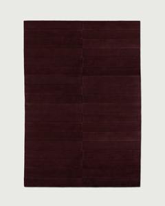 Hand Loom Wool <b>Rug</b> Walnut Red Wine Modern Designer <b>Rug</b> 14/16mm Pile Washable and Durable Custom Cut Pile Hand Made In India - Product Image 1