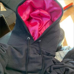 Sudadera con Capucha de Lujo Unisex de Algodón con Forro de Satén, Sudadera Holgada con Logotipo Personalizado, Chándal Unisex Liso Impermeable - Product Image 5