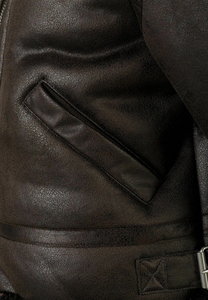 Veste en cuir pour enfants à la mode Garçons Filles Vêtements d'extérieur confortables Vestes élégantes Vente en gros Logo & Design personnalisés - Product Image 3