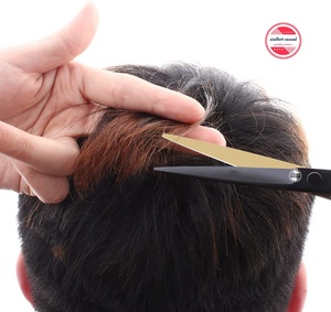 Ensemble de ciseaux de coupe de cheveux ciseaux de salon de coiffure professionnels en acier inoxydable pour ciseaux de styliste avec étui - Product Image 4