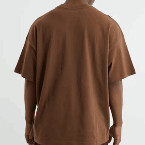 T-shirt surdimensionné vintage pour hommes personnalisé en gros pour le printemps été lourd 100% coton coupe ample respirant pour adultes - Product Image 2