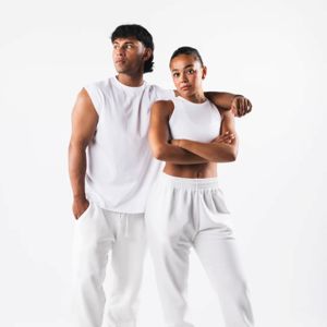 Talla grande personalizado Casual Color sólido deportes polar Fitness correr entrenamiento peso pesado gimnasio pista Jogging pantalones hombres - Product Image 2