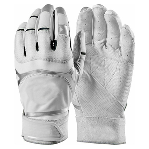 Custom Color Leather Batting Gloves with Padded Design Hook and Loop Closure Comfortable Durable for Training Unisex Adult Left - Product Image 2