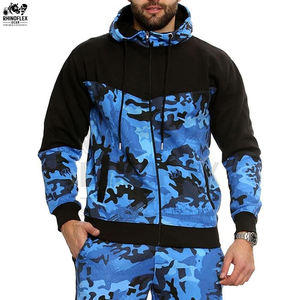 Custom Logo And Design Cool Outdoor <b>Camouflage</b> Tracksuits Printing Zip Drawstring Hoodie <b>Camouflage</b> Zipper Tracksuits For Men - Product Image 3
