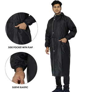 Impermeable de Lona Transpirable de Alta Calidad para Adultos, Chaqueta Larga Reutilizable con Relleno de Plumón - Product Image 2