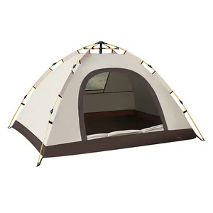 맞춤형 퀵 오픈 하이킹 텐트 야외 캠핑 완전 자동 텐트 캠핑 5-8 공원 텐트