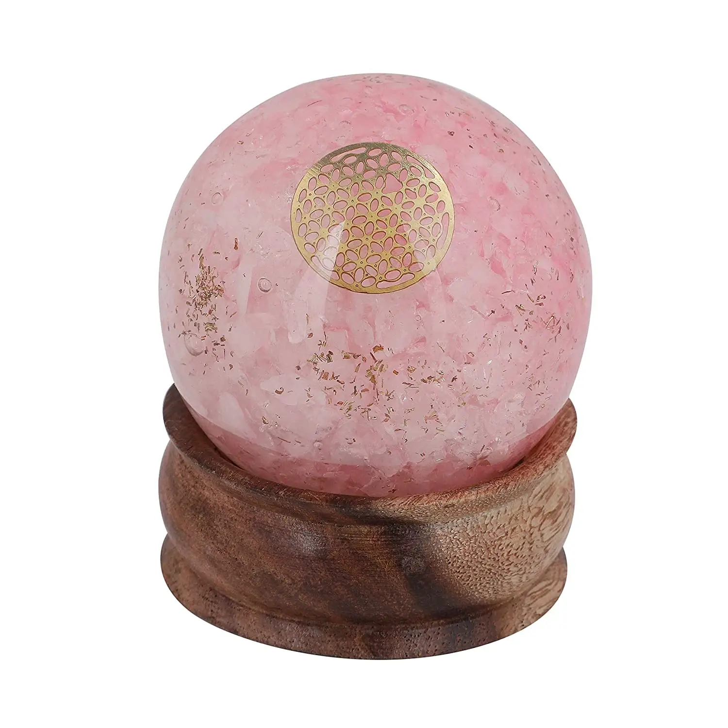 LATEST ROSE QUARTZ ORGONE SPHERE WHOLESALE ROSE QUARTZ ORGONE SPHERE FOR HEALING CRYSTAL BALL