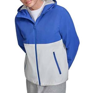 Veste de pluie d'hiver de haute qualité pour hommes personnalisé bloc de couleur fermeture éclair polyester coupe-vent capuche dernier prix High Street Style - Product Image 1