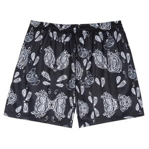 กางเกงขาสั้นผ้าโพลีเอสเตอร์สำหรับผู้ชายพิมพ์ลายผ้าโพกหัวสำหรับผู้ชายกางเกงขาสั้นเล่นกีฬาลายกราฟิกแนวสตรีทสวมใส่ได้ตามต้องการ - Product Image 4