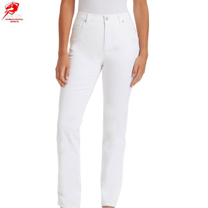 Jeans clásicos cómodos de corte regular para mujer, pantalones para una apariencia y estilo atemporales. - Product Image 1