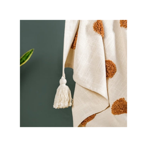 Warm High GSM Chenille 50x60in Waffle Sofa <b>Throw</b> With Fringe Edges Designed For Retailers Targeting Premium Feel Winter Decor - Product Image 3