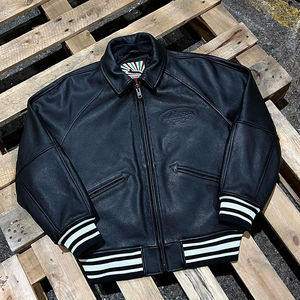 Nueva Bomber chaqueta de cuero Premium personalizada para hombre con logotipo en relieve 3D tela de lona de moda de invierno transpirable servicio OEM - Product Image 5