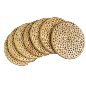 Nouveau Design couleur ombre rotin napperons caboteur exportation qualité rotin couverts tapis & Pad ustensiles de cuisine rotin sous-verres plateau - Product Image 4