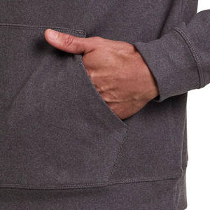 Sudadera con capucha de manga larga de otoño para hombre Slim Fit 100% algodón French Terry sudadera con bolsillo bordado Color sólido sudaderas con capucha para hombre - Product Image 3