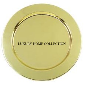 Assiette de cuisine en laiton massif de grande taille polie en or dernière conception nouvelle table à manger élégante pour la maison - Product Image 1