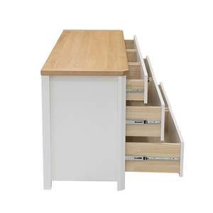 Commode de chambre moderne à 7 tiroirs, grande commode de rangement en bois, unité de rangement large et minimaliste - Product Image 3