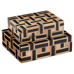 Caja con incrustaciones de resina de aspecto vintage Solución de almacenamiento hecha a mano Ideal para regalos y necesidades de decoración de Tradebyd - Product Image 6