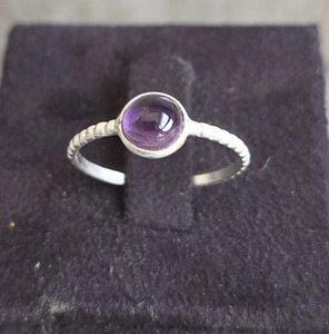 Natural Amethyst <b>Ring</b>, <b>Statement</b> <b>Ring</b>, Handcrafted Artisan Jewellery, Boho Crystal Jewellery Gift - Product Image 4